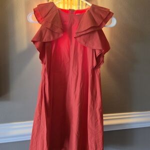 Jacadi Red Ruffled Kids Dress